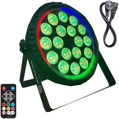 Light4Me HEX PAR RING reflektor sceniczny efekt oświetleniowy DMX 18x6W RGBWA+UV LED+30x0,3W (6 W, LED), Scheinwerfer, Mehrfarbig Light4Me HEX PAR RING reflektor sceniczny efekt oświetleniowy DMX 18x6W RGBWA+UV LED+30x0,3W (6 W, LED), Scheinwerfer, Mehrfarbig