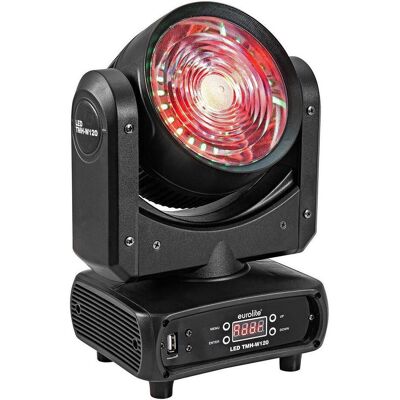 EuroLite LED TMH-W120 Hypno Moving-Head Wash (120 W, LED), Scheinwerfer, Schwarz EuroLite LED TMH-W120 Hypno Moving-Head Wash (120 W, LED), Scheinwerfer, Schwarz
