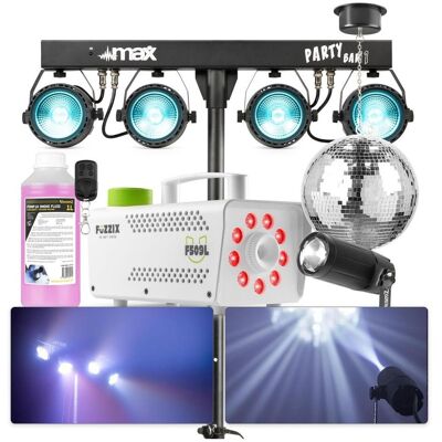 BeamZ Discolichten en effecten - feestverlichting set - Partybar - Rookmachine - (500 W, LED), Scheinwerfer, Schwarz BeamZ Discolichten en effecten - feestverlichting set - Partybar - Rookmachine - (500 W, LED), Scheinwerfer, Schwarz
