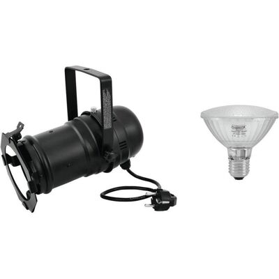EuroLite Set PAR-30 Spot sw + PAR-30 230V SMD 11W E-27 LED 6500K (11 W, LED), Scheinwerfer, Schwarz EuroLite Set PAR-30 Spot sw + PAR-30 230V SMD 11W E-27 LED 6500K (11 W, LED), Scheinwerfer, Schwarz