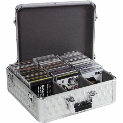 Roadinger CD-Case ALU Case (L x B x H) 190 x 430 x 430 mm, Audio Racks + Cases, Silber Roadinger CD-Case ALU Case (L x B x H) 190 x 430 x 430 mm, Audio Racks + Cases, Silber
