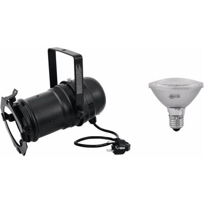 EuroLite Set PAR-30 Spot sw + PAR-30 230V SMD 11W E-27 LED 3000K (11 W, LED), Scheinwerfer, Schwarz EuroLite Set PAR-30 Spot sw + PAR-30 230V SMD 11W E-27 LED 3000K (11 W, LED), Scheinwerfer, Schwarz