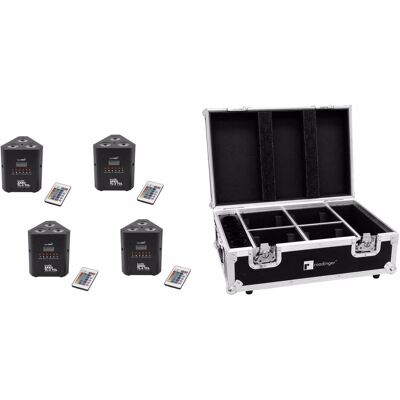 EuroLite Set 4x AKKU TL-3 TCL QuickDMX + Case mit Ladefunktion (3 W, LED), Scheinwerfer, Mehrfarbig EuroLite Set 4x AKKU TL-3 TCL QuickDMX + Case mit Ladefunktion (3 W, LED), Scheinwerfer, Mehrfarbig