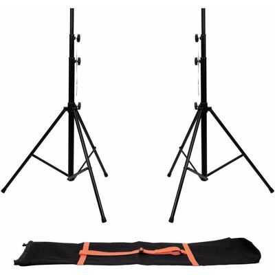 EuroLite Set 2x LS-1 EU Stahl + Tragetasche (315 cm, 30 kg), Lampenstativ, Schwarz EuroLite Set 2x LS-1 EU Stahl + Tragetasche (315 cm, 30 kg), Lampenstativ, Schwarz