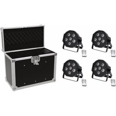 EuroLite Set 4x LED SLS-603 + Case EC-SL4M Grösse M (3 W, LED), Scheinwerfer, Mehrfarbig, Schwarz EuroLite Set 4x LED SLS-603 + Case EC-SL4M Grösse M (3 W, LED), Scheinwerfer, Mehrfarbig, Schwarz