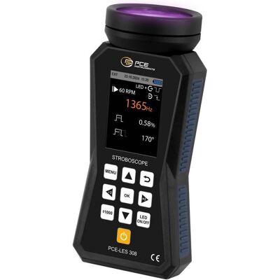 PCE Instruments PCE-LES 308UV-365 LED-Stroboskop Anzahl LEDs (Details):8 St. S (LED), Scheinwerfer, Schwarz PCE Instruments PCE-LES 308UV-365 LED-Stroboskop Anzahl LEDs (Details):8 St. S (LED), Scheinwerfer, Schwarz