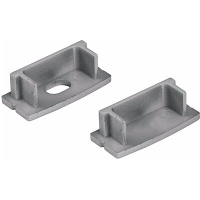 EuroLite Endkappen für U-Profil 20mm silber, Zubehör DJ, Silber EuroLite Endkappen für U-Profil 20mm silber, Zubehör DJ, Silber
