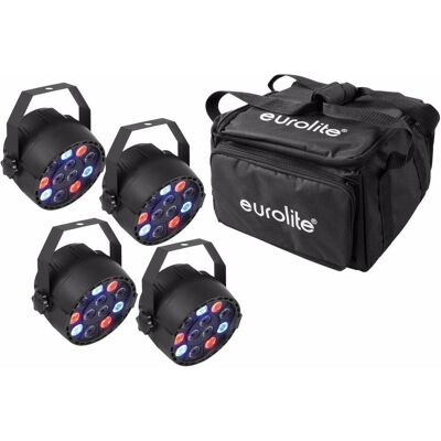 EuroLite Set 4x LED PARty Spot + Soft-Bag (1 W, LED), Scheinwerfer, Mehrfarbig EuroLite Set 4x LED PARty Spot + Soft-Bag (1 W, LED), Scheinwerfer, Mehrfarbig