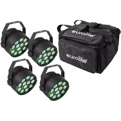 EuroLite Set 4x LED PARty TCL Spot + Soft-Bag (3 W, LED), Scheinwerfer, Schwarz EuroLite Set 4x LED PARty TCL Spot + Soft-Bag (3 W, LED), Scheinwerfer, Schwarz