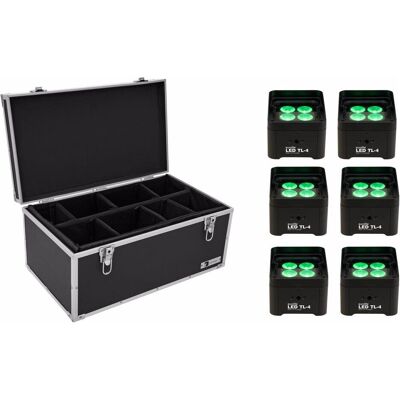 EuroLite Set 6x LED TL-4 Trusslight + Case (8 W, LED), Scheinwerfer, Schwarz EuroLite Set 6x LED TL-4 Trusslight + Case (8 W, LED), Scheinwerfer, Schwarz