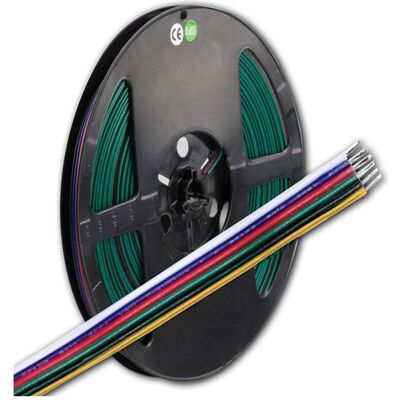 ISOLED LED Kabel - 10m RGB+W+WW - 6-polig - Innenbereich ISOLED LED Kabel - 10m RGB+W+WW - 6-polig - Innenbereich