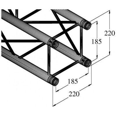 Alutruss DECOLOCK DQ4-200 4-Punkt-Traverse, Montage Lichttechnik Alutruss DECOLOCK DQ4-200 4-Punkt-Traverse, Montage Lichttechnik