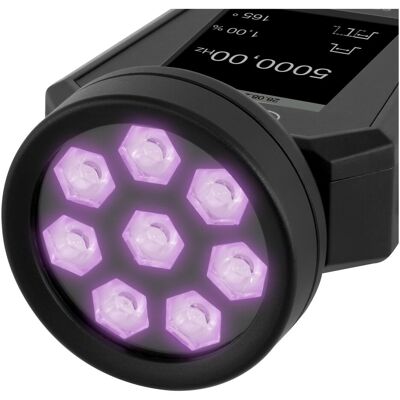 PCE Instruments PCE-LES 108UV-385 LED-Stroboskop Anzahl LEDs (Details):8 St. S (LED), Scheinwerfer, Schwarz PCE Instruments PCE-LES 108UV-385 LED-Stroboskop Anzahl LEDs (Details):8 St. S (LED), Scheinwerfer, Schwarz
