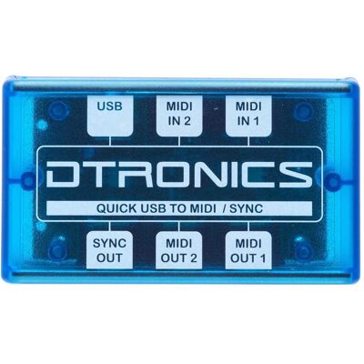 Dtronics DT-QUSB - Quick USB midi to sync, Audio Interface Dtronics DT-QUSB - Quick USB midi to sync, Audio Interface
