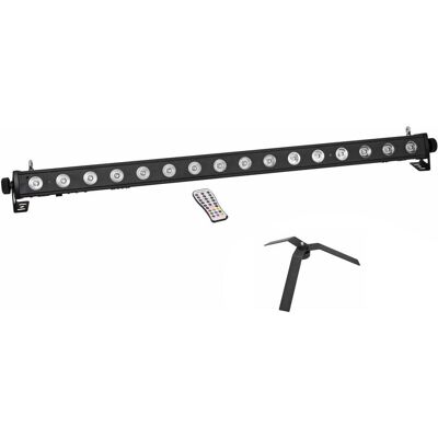 EuroLite Set LED PIX-16 QCL Leiste + FS-4 Floorstand, Stahl, schwarz (LED), Scheinwerfer, Schwarz EuroLite Set LED PIX-16 QCL Leiste + FS-4 Floorstand, Stahl, schwarz (LED), Scheinwerfer, Schwarz