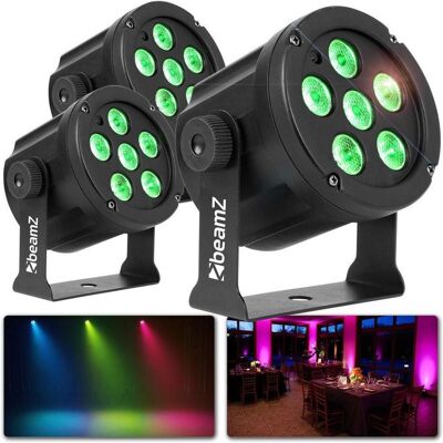 BeamZ Partybeleuchtung - Light Set mit 3x Slimpar30 LED -Verfeinerung - leistungsstarke und fa (3 W, LED), Scheinwerfer, Schwarz BeamZ Partybeleuchtung - Light Set mit 3x Slimpar30 LED -Verfeinerung - leistungsstarke und fa (3 W, LED), Scheinwerfer, Schwarz