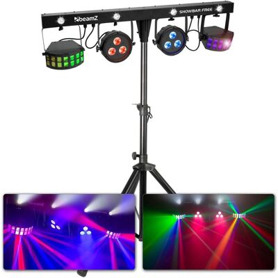 BeamZ Leichter Effekt - Showbar Free Disco Light Effect - Komplette Lichtshow mit inkl. Stativ, Tasc (4 W, LED), Scheinwerfer, Mehrfarbig BeamZ Leichter Effekt - Showbar Free Disco Light Effect - Komplette Lichtshow mit inkl. Stativ, Tasc (4 W, LED), Scheinwerfer, Mehrfarbig