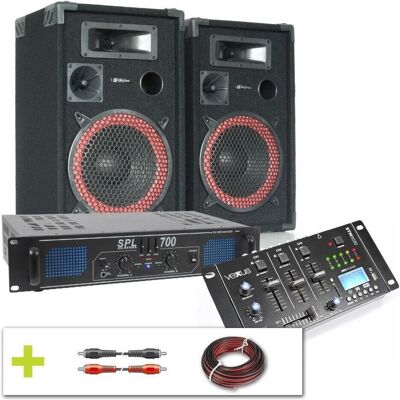 Complete Vervollständigen Sie den 700W -DJ -Set MET Bluetooth, DJ Controller Complete Vervollständigen Sie den 700W -DJ -Set MET Bluetooth, DJ Controller