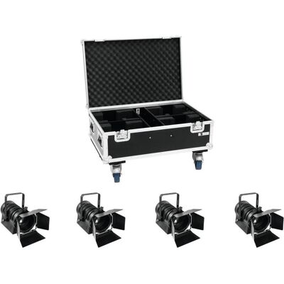EuroLite Set 4x LED THA-40PC sw + Case (57 W, LED), Scheinwerfer, Schwarz EuroLite Set 4x LED THA-40PC sw + Case (57 W, LED), Scheinwerfer, Schwarz