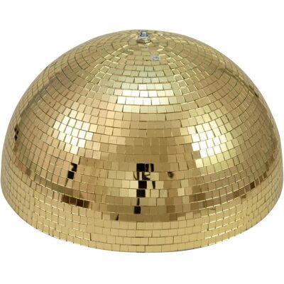 EuroLite Spiegel-Halbkugel 40cm gold motorisiert (40 cm), Spiegelkugel, Gold EuroLite Spiegel-Halbkugel 40cm gold motorisiert (40 cm), Spiegelkugel, Gold