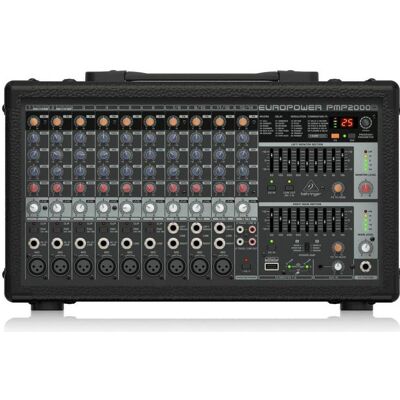 Behringer Powermixer Europower PMP2000D, Mischpult, Schwarz Behringer Powermixer Europower PMP2000D, Mischpult, Schwarz