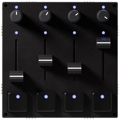 Intech Studio Grid Series 3 - PBF4 Linear Mechanical (Controller), MIDI Controller, Schwarz Intech Studio Grid Series 3 - PBF4 Linear Mechanical (Controller), MIDI Controller, Schwarz