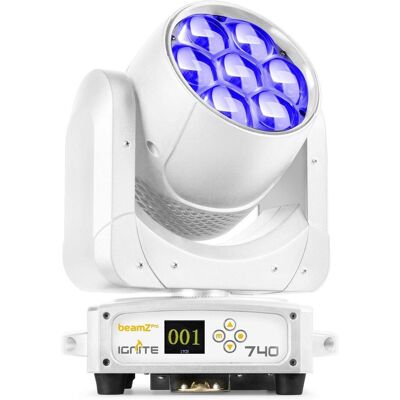 BeamZ Professional IGNITE740WH LED wash moving head met zoom - 7x 40W RGBW LED’s - Wit (40 W, LED), Scheinwerfer, Weiss BeamZ Professional IGNITE740WH LED wash moving head met zoom - 7x 40W RGBW LED’s - Wit (40 W, LED), Scheinwerfer, Weiss