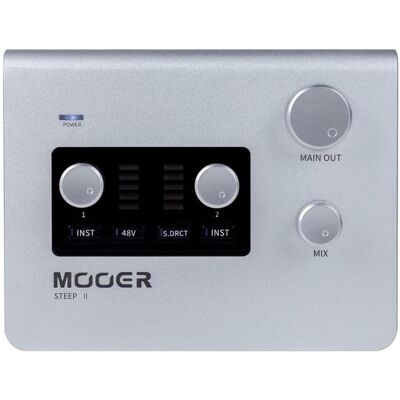 Mooer STEEP II 2x2 USB-C audio interface plus MIDI (USB), Audio Interface, Schwarz Mooer STEEP II 2x2 USB-C audio interface plus MIDI (USB), Audio Interface, Schwarz
