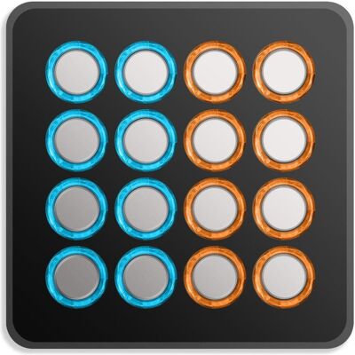 DJTechTools Midi Fighter Spectra - Limited Edition Silver, DJ Controller DJTechTools Midi Fighter Spectra - Limited Edition Silver, DJ Controller
