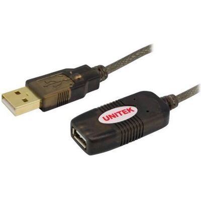 Unitek USB 2.0 Aktiv-Verlängerungs-Kabel AM-AF, 5m, schwarz, Y-250 (5 m, USB 2.0), USB Kabel Unitek USB 2.0 Aktiv-Verlängerungs-Kabel AM-AF, 5m, schwarz, Y-250 (5 m, USB 2.0), USB Kabel