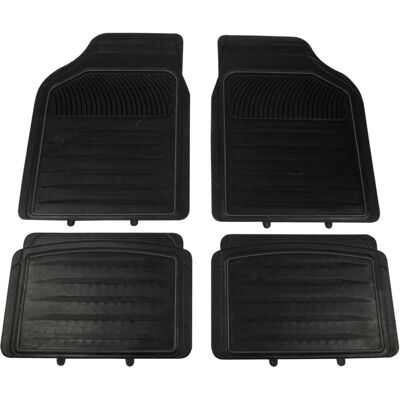 Cartrend, Autoteppich, Matte Gummi sw/gr 4tlg (1 Set à 4 Fussmatten) Cartrend, Autoteppich, Matte Gummi sw/gr 4tlg (1 Set à 4 Fussmatten)