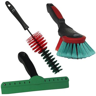 Vikan, Fahrzeugreinigung Zubehör, Transport kampagne kit, 2 børster & 1 250 mm Wipe-N-Shine 521152 Vikan, Fahrzeugreinigung Zubehör, Transport kampagne kit, 2 børster & 1 250 mm Wipe-N-Shine 521152