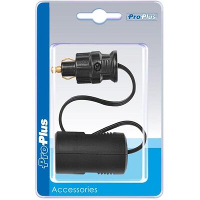 ProPlus, Autobatterie Zubehör, Adapterkabel von DIN-Stecker auf Zigarettenanzünder Steckdose 25cm im Blister ProPlus, Autobatterie Zubehör, Adapterkabel von DIN-Stecker auf Zigarettenanzünder Steckdose 25cm im Blister