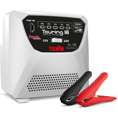 Telwin, Autobatterie Ladegerät, Touring 18 Ladegerät12 und 24VBatterien LEDAufladeanzeige (12V, 24V) Telwin, Autobatterie Ladegerät, Touring 18 Ladegerät12 und 24VBatterien LEDAufladeanzeige (12V, 24V)