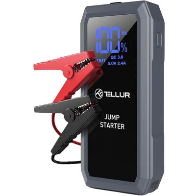 Tellur, Starthilfe, Portable Car Jump Starter, 1500A, Power Bank, 16800mAh, LED Light (1500 A, 16800 mAh) Tellur, Starthilfe, Portable Car Jump Starter, 1500A, Power Bank, 16800mAh, LED Light (1500 A, 16800 mAh)
