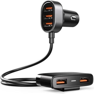 Joyroom Multiple Car Charger, Auto Adapter, Schwarz Joyroom Multiple Car Charger, Auto Adapter, Schwarz