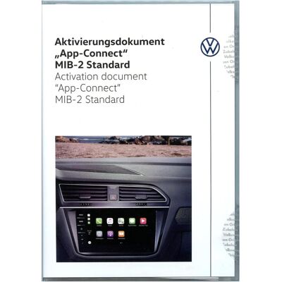 Volkswagen, Auto Innenraum Zubehör, Aktivierungsdokument App-Connect Volkswagen, Auto Innenraum Zubehör, Aktivierungsdokument App-Connect