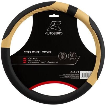 Autoserio, Auto Innenraum Zubehör, STEER WHEEL COVER HB-27519/1-5 BLACK/WHI Autoserio, Auto Innenraum Zubehör, STEER WHEEL COVER HB-27519/1-5 BLACK/WHI