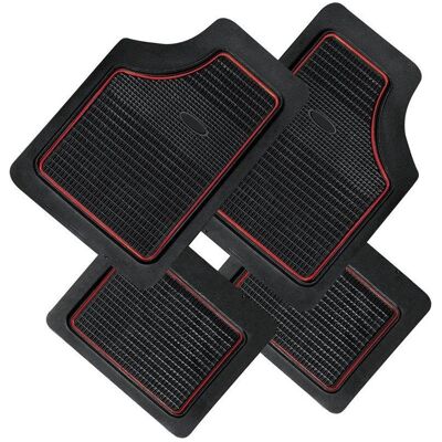 Autoserio, Autoteppich, Pvc Car Carpets (1 Set à 4 Fussmatten) Autoserio, Autoteppich, Pvc Car Carpets (1 Set à 4 Fussmatten)