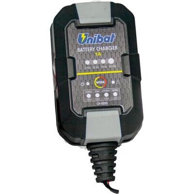 Unibat, Autobatterie Ladegerät, LADEGERAET CH-1000, 1A 6/12V +LITHIUM (1 A, 12V, 6V) Unibat, Autobatterie Ladegerät, LADEGERAET CH-1000, 1A 6/12V +LITHIUM (1 A, 12V, 6V)