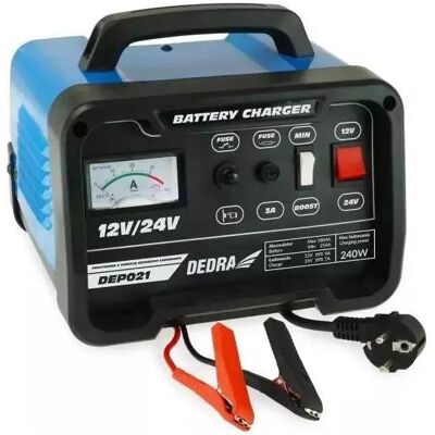 Dedra, Autobatterie Ladegerät, Gleichrichter 12/24V 25-180Ah DEP021 (9 A, 12V, 24V) Dedra, Autobatterie Ladegerät, Gleichrichter 12/24V 25-180Ah DEP021 (9 A, 12V, 24V)