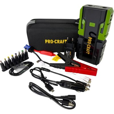 Procraft, Starthilfe, JS-12NE Starthilfegerät 600 A mit Powerbankfunktion (1200 A, 12000 mAh) Procraft, Starthilfe, JS-12NE Starthilfegerät 600 A mit Powerbankfunktion (1200 A, 12000 mAh)