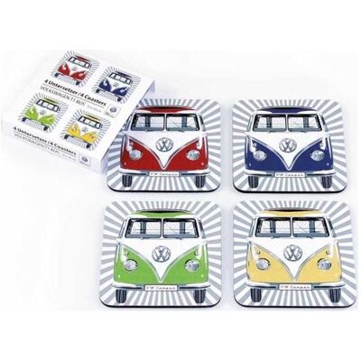 VW T1 Bus Untersetzer 4er Set Bunt - Sonstiges VW T1 Bus Untersetzer 4er Set Bunt - Sonstiges