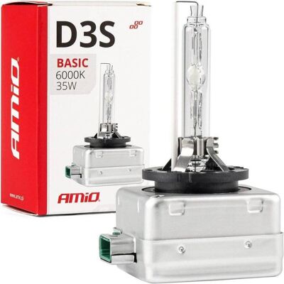 Amio, Autolampe, Xenon-Glühlampe Xenon D3S 35 Glühlampe 6000 K Basic (D3S) Amio, Autolampe, Xenon-Glühlampe Xenon D3S 35 Glühlampe 6000 K Basic (D3S)