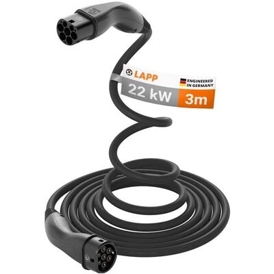 Lapp Mobility, Elektroauto Ladekabel, Selbstaufrollendes Ladekabel Typ 2, bis zu 22 kW, 3 m, schwarz (Typ 2, 22 kW, 3 m) Lapp Mobility, Elektroauto Ladekabel, Selbstaufrollendes Ladekabel Typ 2, bis zu 22 kW, 3 m, schwarz (Typ 2, 22 kW, 3 m)