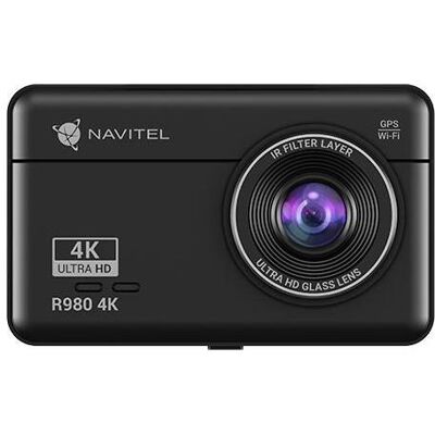 Navitel R980 4K (Bluetooth, Eingebautes Display, Eingebautes Mikrofon, GPS-Empfänger, WLAN), Dashcam, Schwarz Navitel R980 4K (Bluetooth, Eingebautes Display, Eingebautes Mikrofon, GPS-Empfänger, WLAN), Dashcam, Schwarz