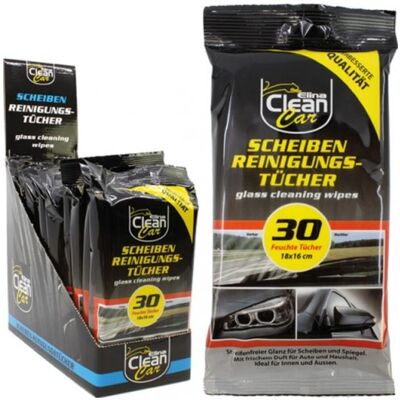 Elina, Fahrzeugreinigung Zubehör, Scheibenreinigungstücher feucht 30er Pack Elina, Fahrzeugreinigung Zubehör, Scheibenreinigungstücher feucht 30er Pack