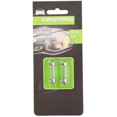 Grundig Automotive, Autolampe, Carlight 12v 5w soffelitte Grundig Automotive, Autolampe, Carlight 12v 5w soffelitte