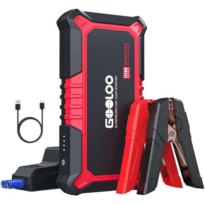 Gooloo, Starthilfe, GP2000 Jump-Starter 2000 A Spitzenstrom (2000 A, 10000 mAh) Gooloo, Starthilfe, GP2000 Jump-Starter 2000 A Spitzenstrom (2000 A, 10000 mAh)