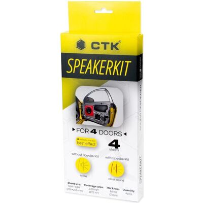 CTK Dämmung, Zubehör Auto Tuning, CTK SPEAKERKIT 250 x 250 x 2mm 4 Stk. Alubutyl CTK Dämmung, Zubehör Auto Tuning, CTK SPEAKERKIT 250 x 250 x 2mm 4 Stk. Alubutyl